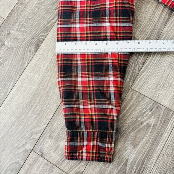 Vtg Stylewise Plaid Jacket Mens 15 1/2 Red Fleece Long Sleeve Lumberjack Outdoor - Picture 6 of 14